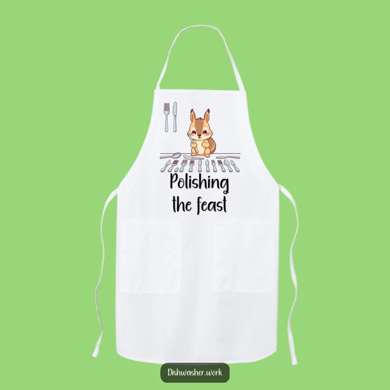 Funny Squirrel Apron - Diligent Chef's Helper, Cooking Humor Gift