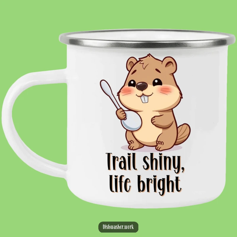 Funny Beaver Campfire Mug: Polished Adventures, Perfect Humorous Outdoor Gift