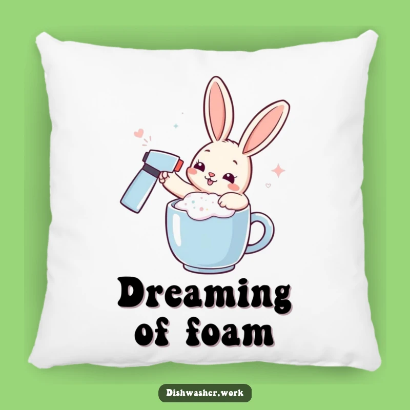 Funny Rabbit Pillow - Cozy Foam Art, Comfort Humor Gift