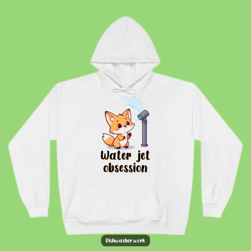 Funny Fox Hoodie - Cozy Water Jet Sweatshirt, Curious Humor Gift