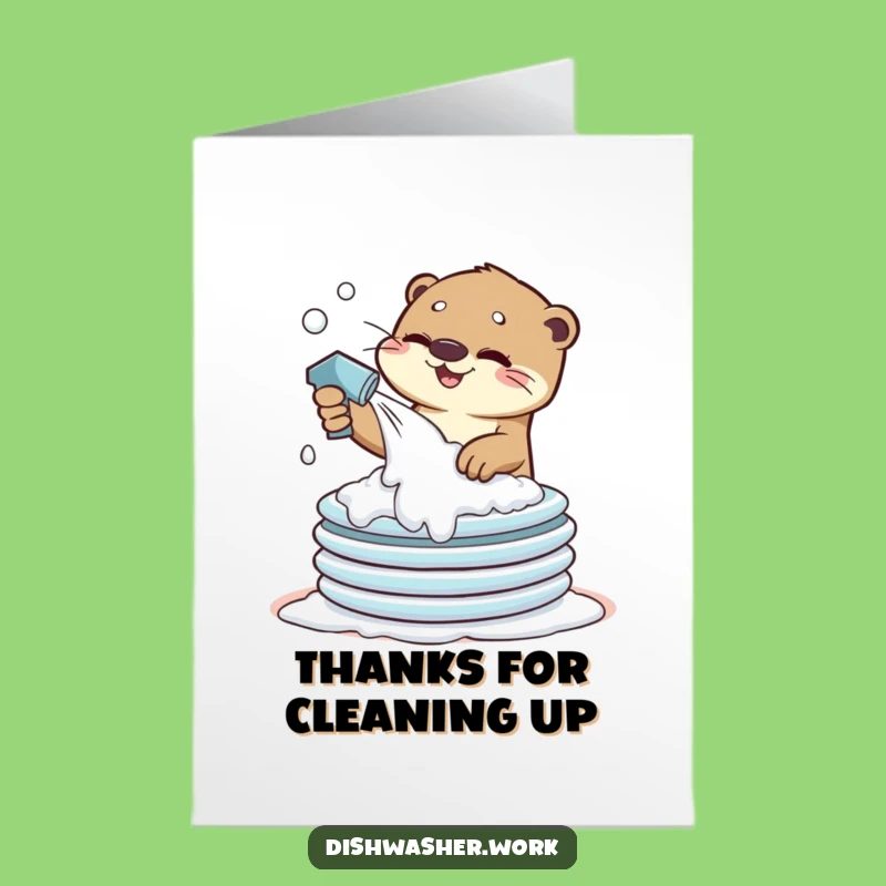 Free Printable Thank You Card: Otter's Suds - Humorous Appreciation!