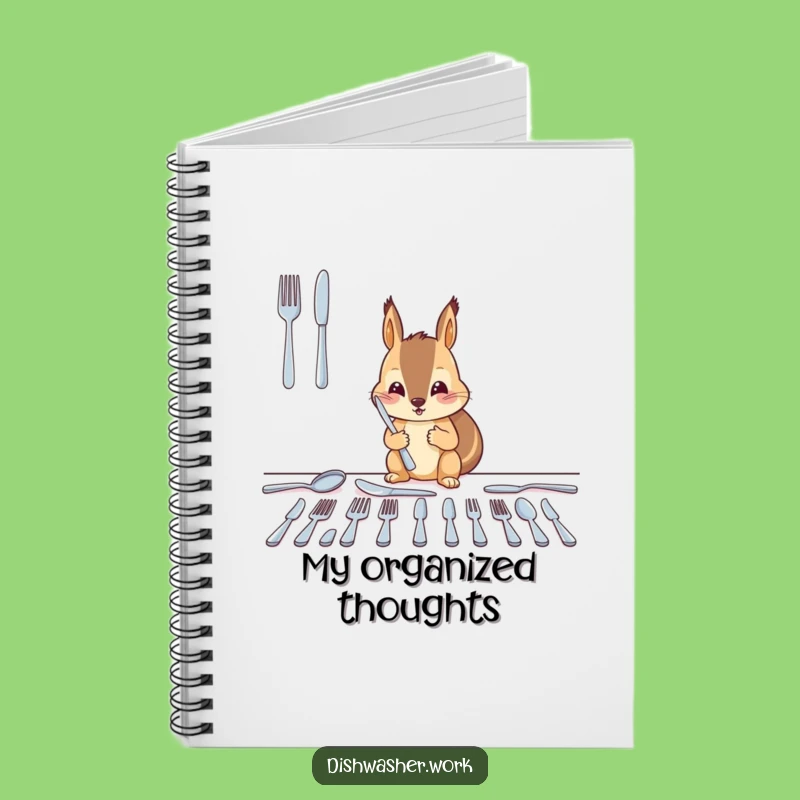 Funny Squirrel Notebook - Diligent Notes, Creative Humor Gift