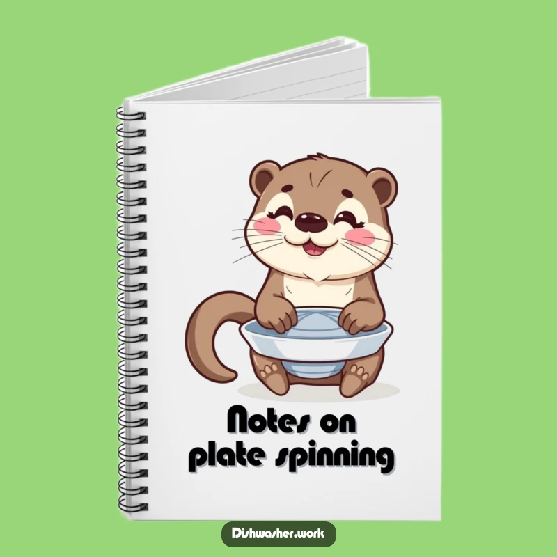 Funny Otter Plate Polishing Notebook: Performer's Journal Gift!