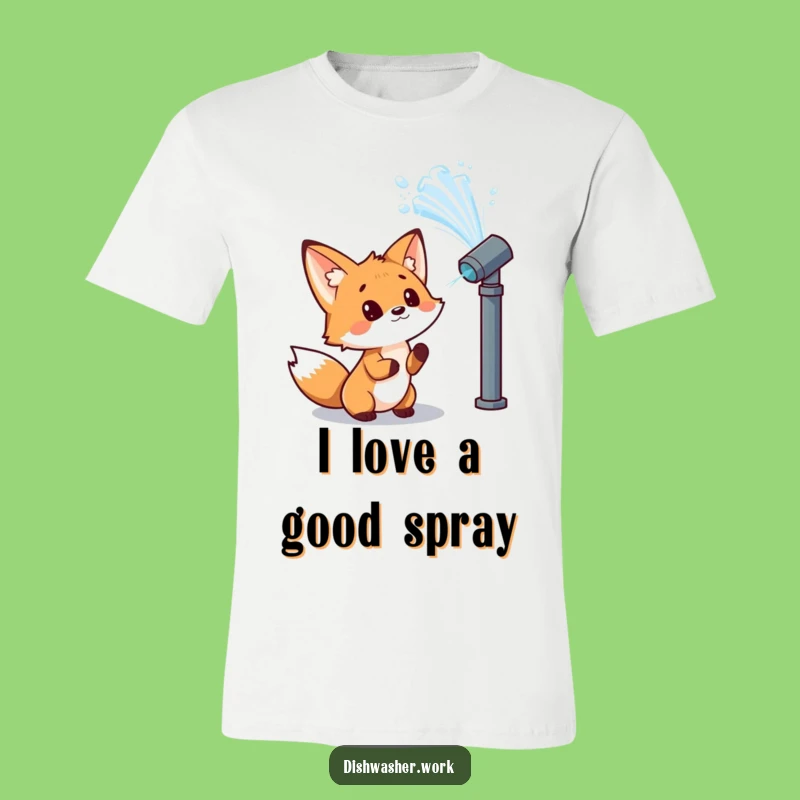 Funny Fox Water Jet T-Shirt - Curious Wonder Humor Gift